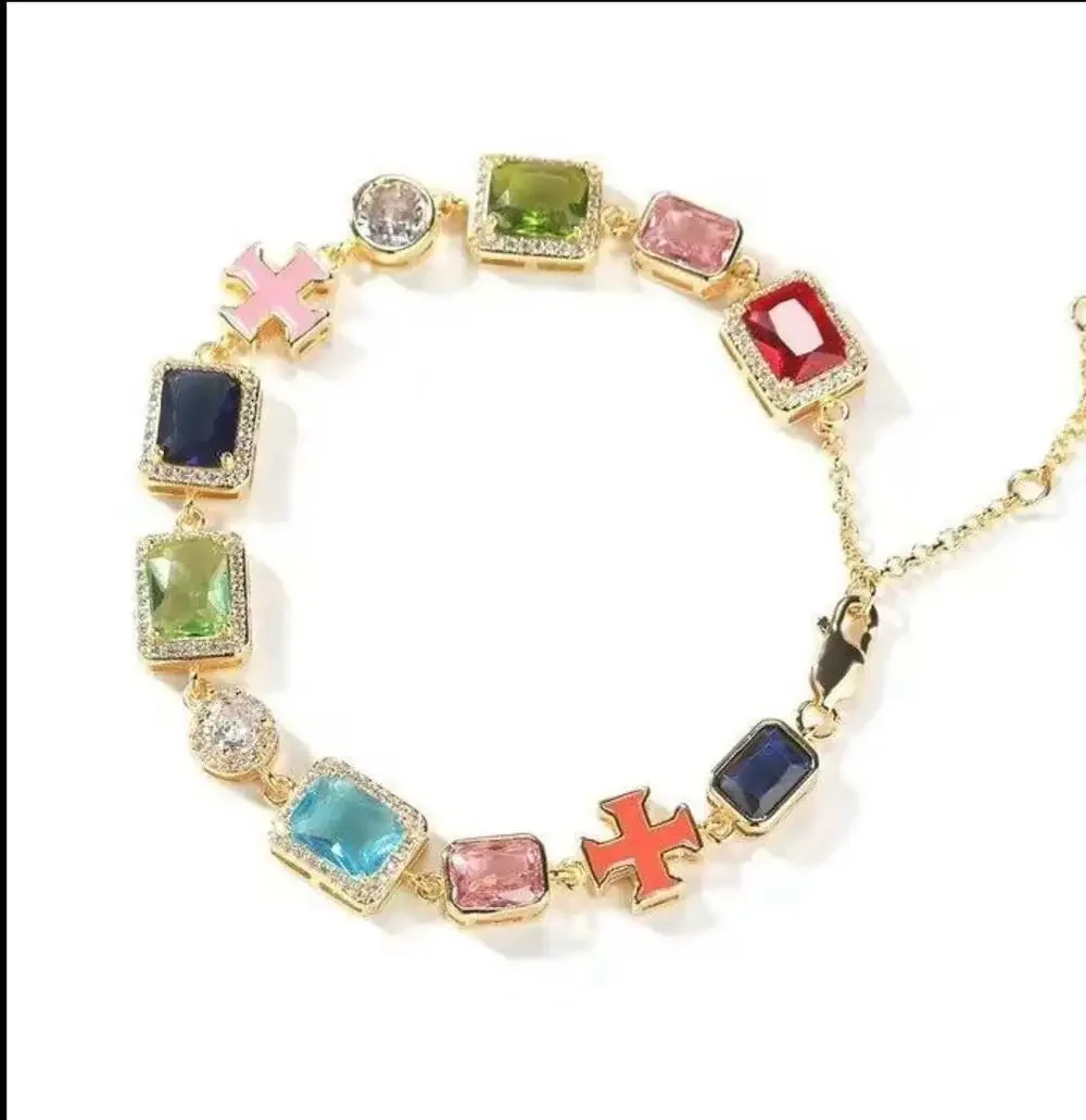 Colorful gemstone bracelet 7inch
